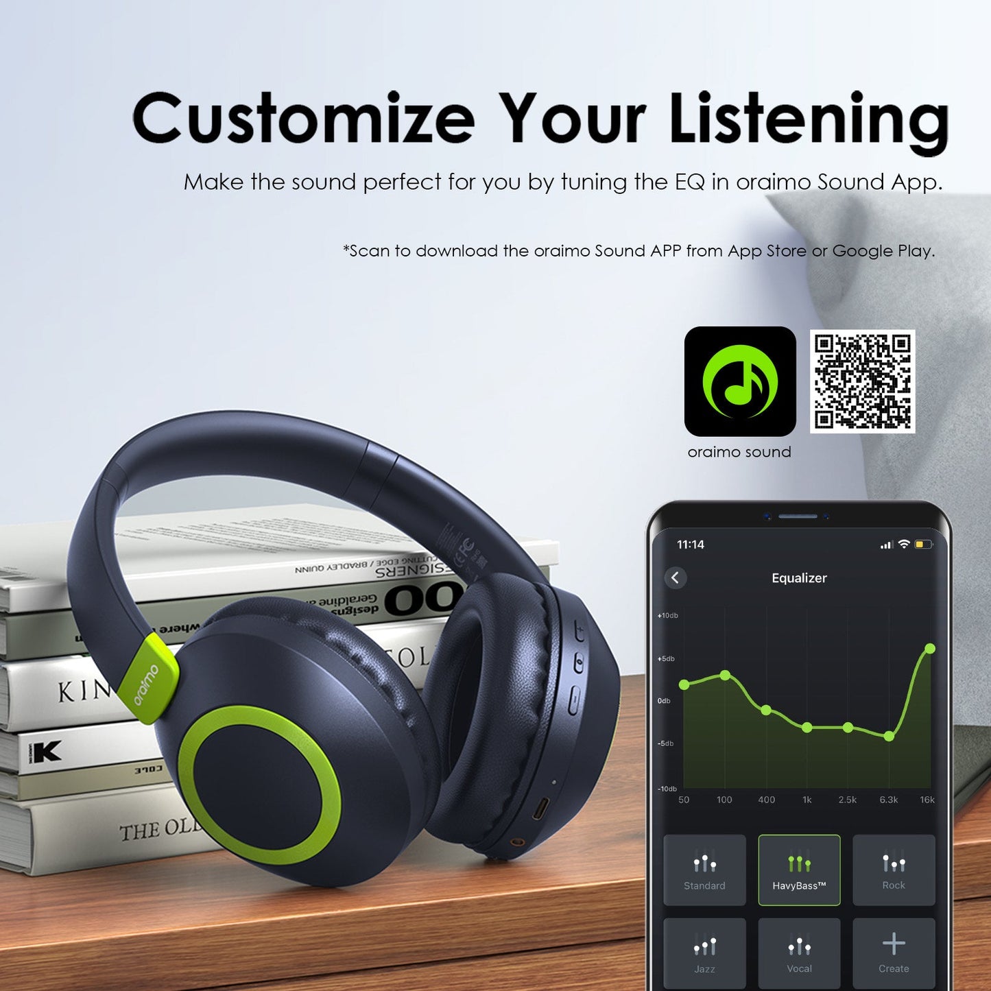 Oraimo BoomPop 2S – Gesture Control, 60h Battery, Bass Boost & ENC Mic