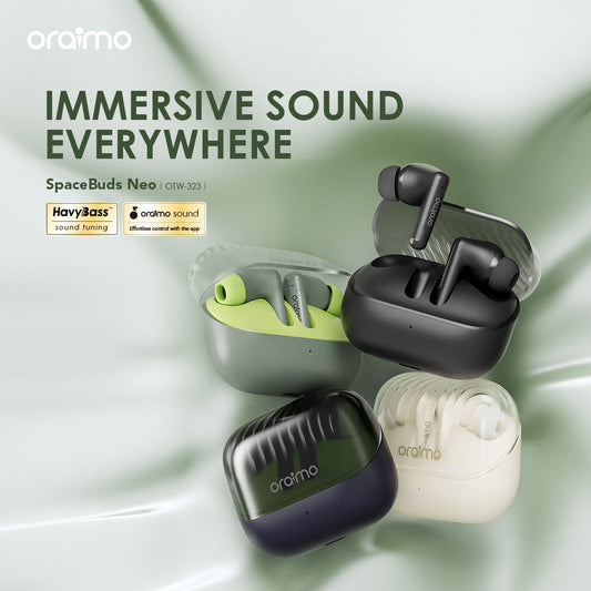 Oraimo SpaceBuds Neo – BT 5.4, 30h Battery & ENC