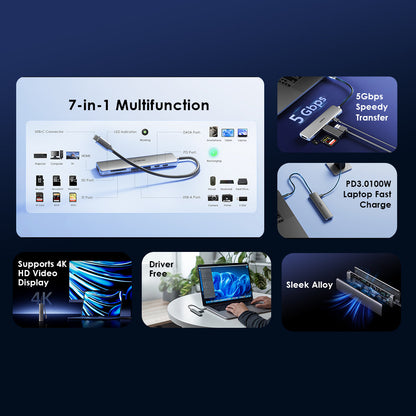 Oraimo PowerTrans USB Hub 7-IN-1