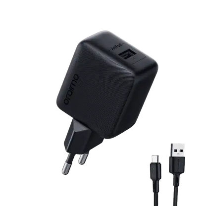 Oraimo Cannon 18S 18W Wall Charger + Usb - Lightning Black
