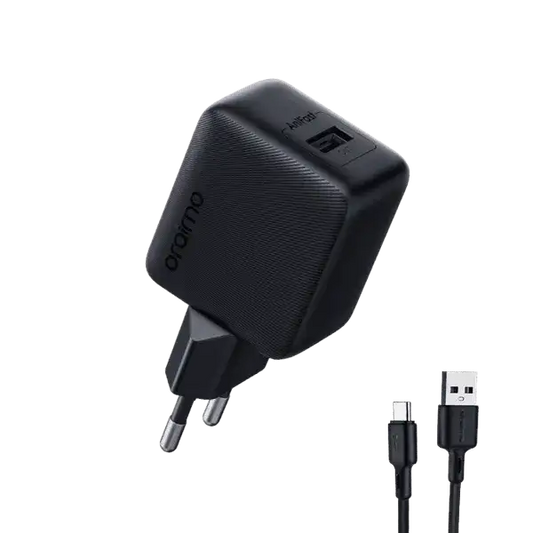 Oraimo Cannon 18S 18W Wall Charger + Usb - Lightning Black