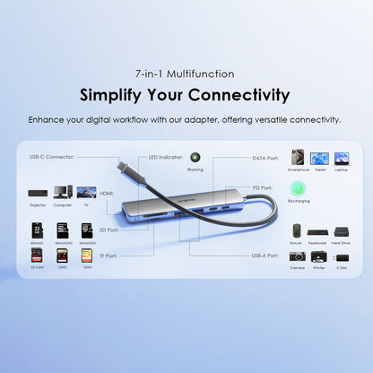 Oraimo PowerTrans USB Hub 7-IN-1