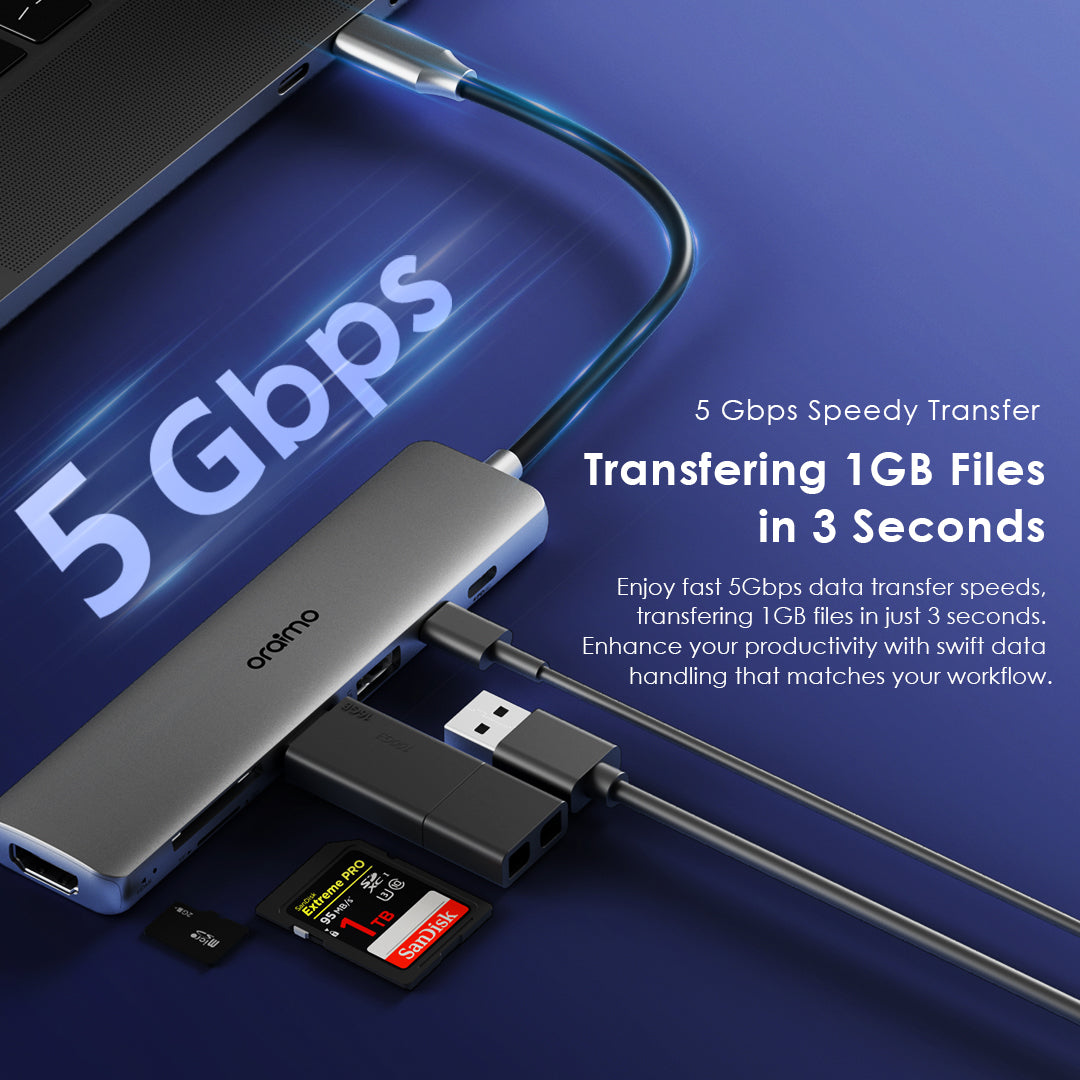 Oraimo PowerTrans USB Hub 7-IN-1