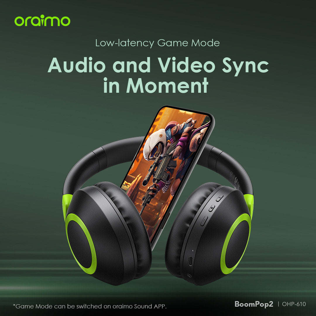 Oraimo BoomPop 2 – 60h Battery, Bass Boost, ENC Mic & Dual Connection