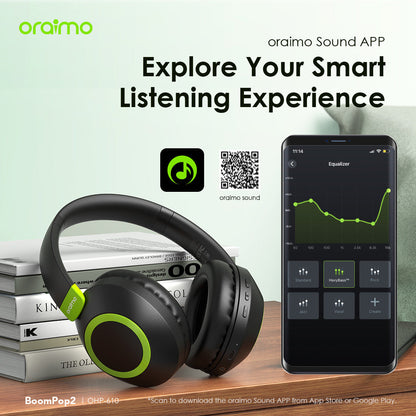 Oraimo BoomPop 2 – 60h Battery, Bass Boost, ENC Mic & Dual Connection