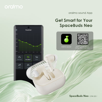 Oraimo SpaceBuds Neo – BT 5.4, 30h Battery & ENC