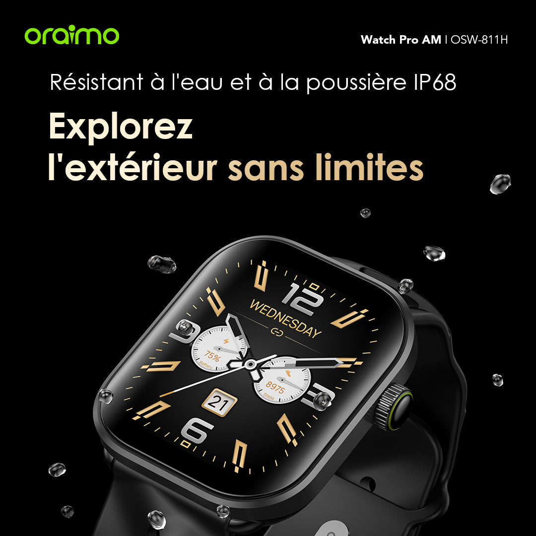 Watch Pro AM – 1.85" AMOLED, Bluetooth Calls, 14-Day Battery