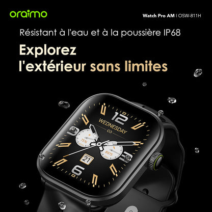 Watch Pro AM – 1.85" AMOLED, Bluetooth Calls, 14-Day Battery
