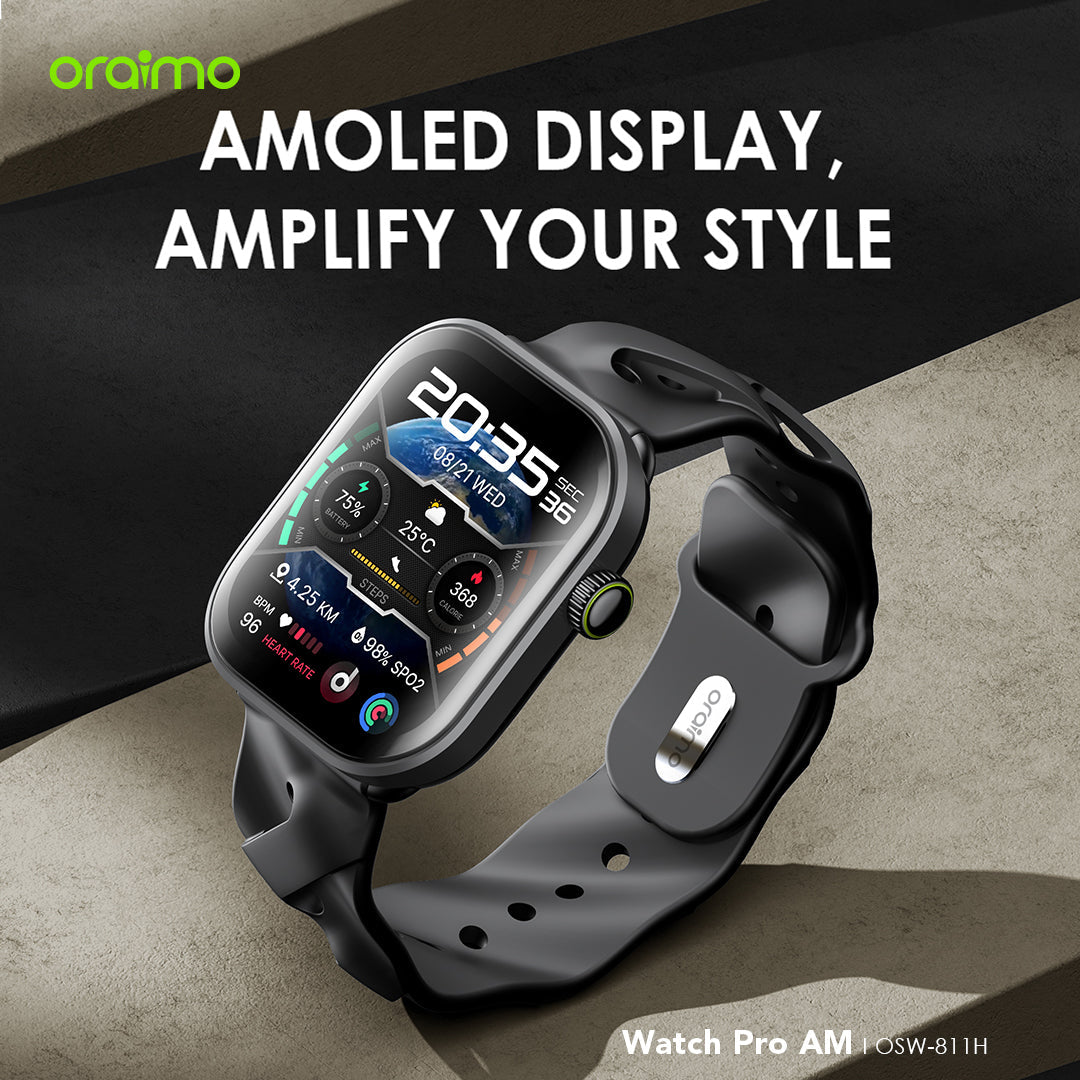 Watch Pro AM – 1.85" AMOLED, Bluetooth Calls, 14-Day Battery