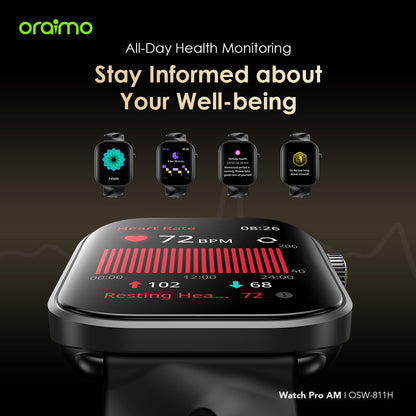 Watch Pro AM – 1.85" AMOLED, Bluetooth Calls, 14-Day Battery