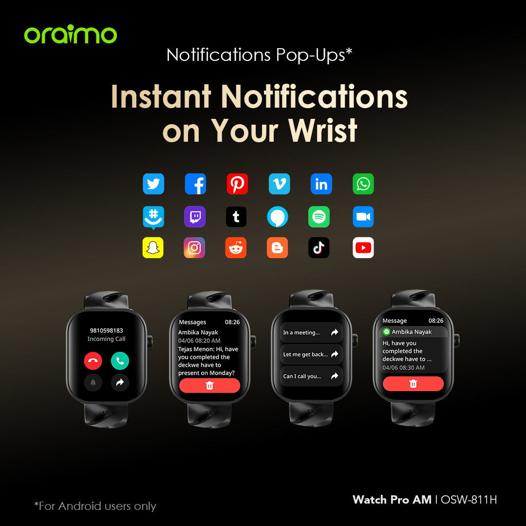 Watch Pro AM – 1.85" AMOLED, Bluetooth Calls, 14-Day Battery