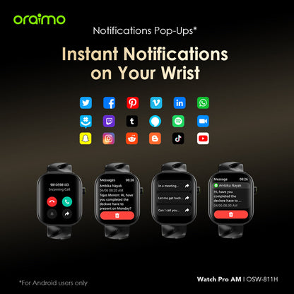 Watch Pro AM – 1.85" AMOLED, Bluetooth Calls, 14-Day Battery