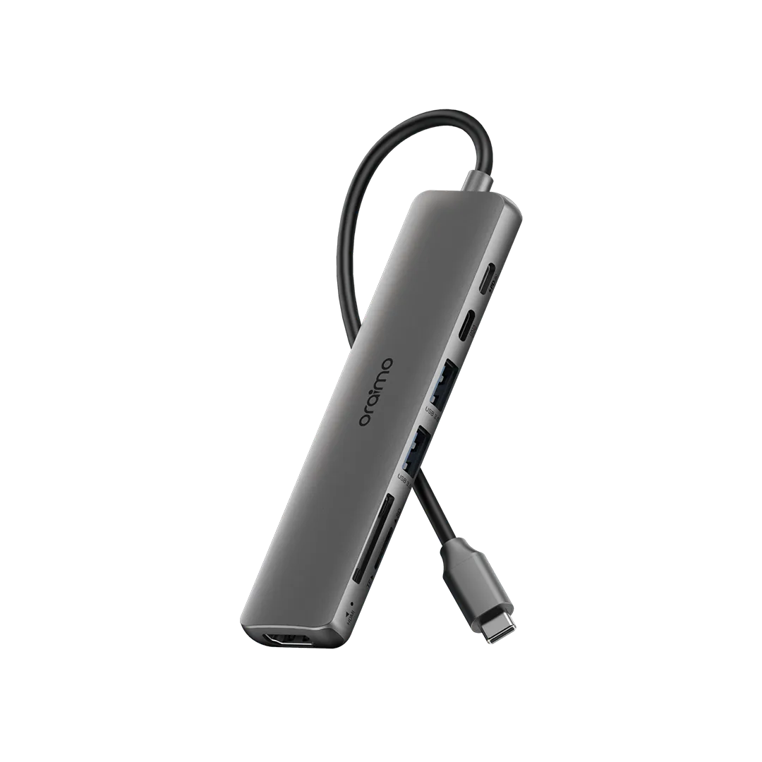 Oraimo PowerTrans Hub USB-C 7 in 1 Multifunctional Adapter Docking Station