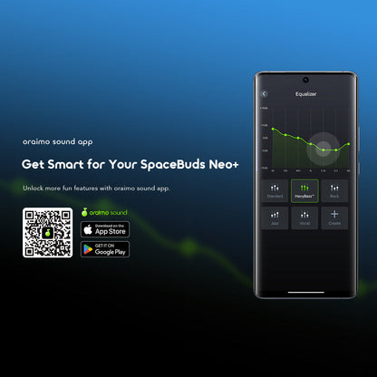 Oraimo SpaceBuds Neo+, ANC, 30h Playtime & Sound360™ Spatial Audio