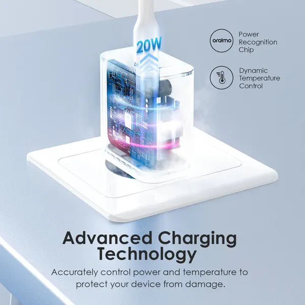 Oraimo PowerCube 20 OCW-E106S-CC54 – Chargeur USB Type-C 20W Compact & Rapide