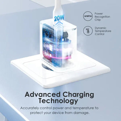 Oraimo PowerCube 20 OCW-E106S-CC54 – Chargeur USB Type-C 20W Compact & Rapide