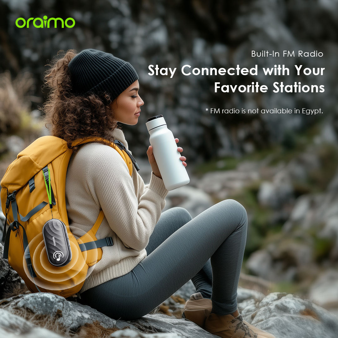 Oraimo SpaceBox – Bluetooth Speaker with Bass Boost, LED Light & 30h Battery