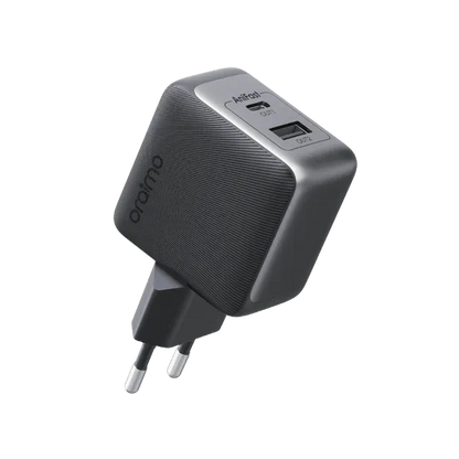 Oraimo PowerCube 33 Pro – 33W Dual-Port GaN Fast Charger with 60W USB-A to USB-C Cable