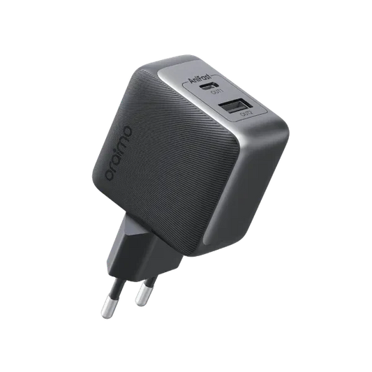 Oraimo PowerCube 33 Pro – 33W Dual-Port GaN Fast Charger with 60W USB-A to USB-C Cable